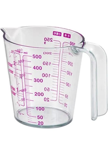 500ML Stili Sürahi Dökün Emzik Sıvı Ölçüm Kabı Için ml Dereceli Şeffaf Plastik Ölçme Kabı Mutfak Gereçleri (Yurt Dışından)
