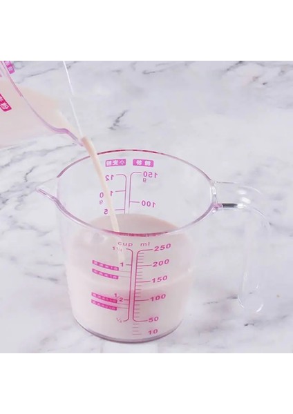 500ML Stili Sürahi Dökün Emzik Sıvı Ölçüm Kabı Için ml Dereceli Şeffaf Plastik Ölçme Kabı Mutfak Gereçleri (Yurt Dışından) fiyatları