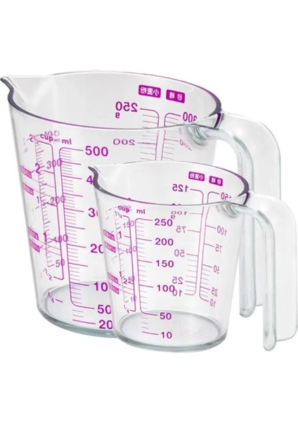 500ML Stili Sürahi Dökün Emzik Sıvı Ölçüm Kabı Için ml Dereceli Şeffaf Plastik Ölçme Kabı Mutfak Gereçleri (Yurt Dışından) fırsatları