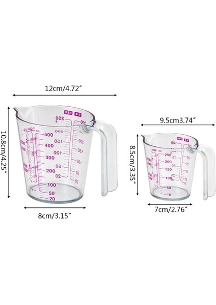 500ML Stili Sürahi Dökün Emzik Sıvı Ölçüm Kabı Için ml Dereceli Şeffaf Plastik Ölçme Kabı Mutfak Gereçleri (Yurt Dışından) indirimleri