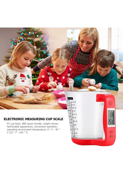 C4 Stili Büyük Kapasiteli Ölçme Fincan Dijital Elektronik Mutfak Terazileri Gıda Su Pişirme Ölçme Fincanları Ölçeği Sıcaklık Ölçme Fincan (Yurt Dışından) fiyatları