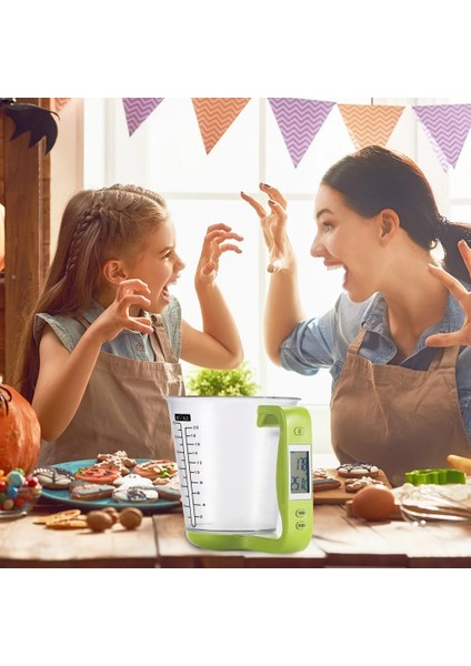 C4 Stili Büyük Kapasiteli Ölçme Fincan Dijital Elektronik Mutfak Terazileri Gıda Su Pişirme Ölçme Fincanları Ölçeği Sıcaklık Ölçme Fincan (Yurt Dışından) fırsatları