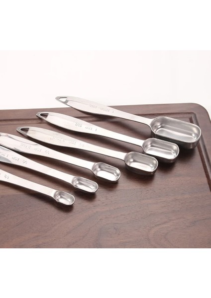 Siyah Stil Ölçü Kapları ve Kaşık Seti - Kuru ve Sıvı Malzemeler Için Premium Paslanmaz Çelik Ölçü Kapları ve Ölçü Kaşıkları (Yurt Dışından) indirimleri