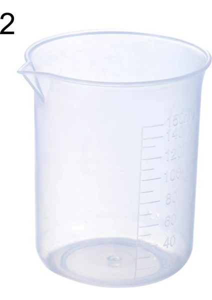 150ML Tarzı Ölçme Fincan Şeffaf Plastik Laboratuvar Beher Mezun Sürahi Fincan Mutfak Pişirme Pişirme Malzemeleri Ölçüm Konteyner Aracı (Yurt Dışından)