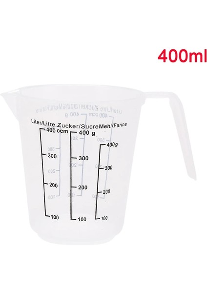 400ML Stili ml Plastik Ölçme Dereceli Sürahi Fincan Mutfak Pişirme Pişirme Aleti Ölçekli Ölçme Sürahileri (Yurt Dışından)