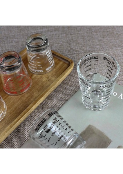 Kırmızı 60ML Tarzı ml Cam Ölçme Fincan Espresso Shot Cam Sıvı Cam Ons Bardak Ölçekli Mutfak Ölçü Aleti Malzemeleri (Yurt Dışından) indirimleri