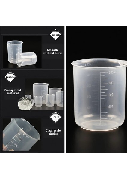 1000ML Tarzı Ölçme Fincan ml Premium Şeffaf Plastik Dereceli Silikon Bardak Sapsız Dökme Musluğu Mutfak Aleti (Yurt Dışından) fiyatları