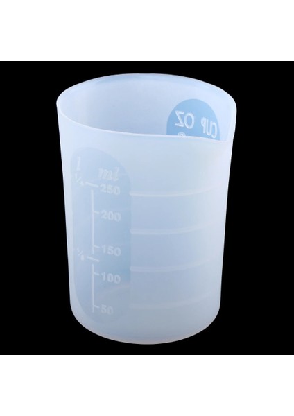250ML Şeffaf Silikon Yeniden Kullanılabilir Karıştırma Ölçüm Kabı Sıvı Epoksi Reçine (Yurt Dışından) fiyatları
