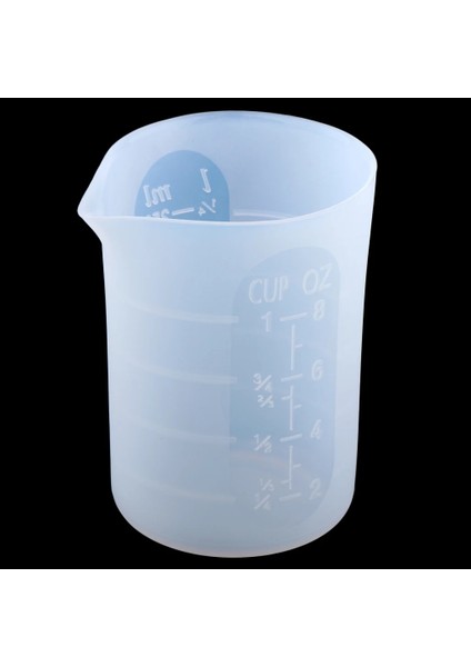 250ML Şeffaf Silikon Yeniden Kullanılabilir Karıştırma Ölçüm Kabı Sıvı Epoksi Reçine (Yurt Dışından) fırsatları