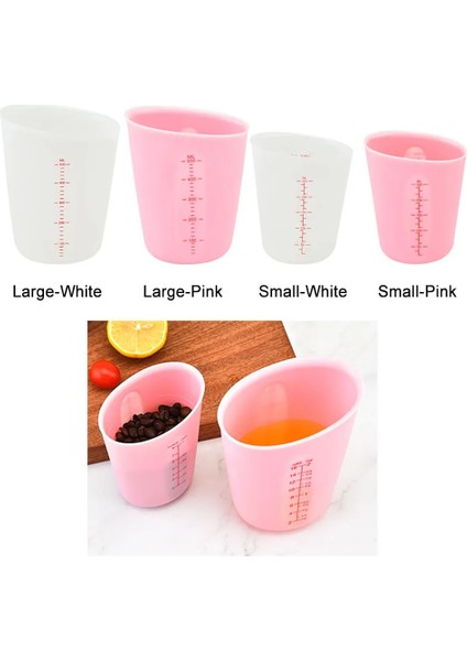 500ML-BEYAZ Stil Silikon Dünya ml Silikon Ölçme Fincan Çift Ölçekli Yumuşak Ölçme Fincan Süt Fincan Pişirme Araçları El Yapımı Dıy Ölçme Fincan (Yurt Dışından) fiyatları
