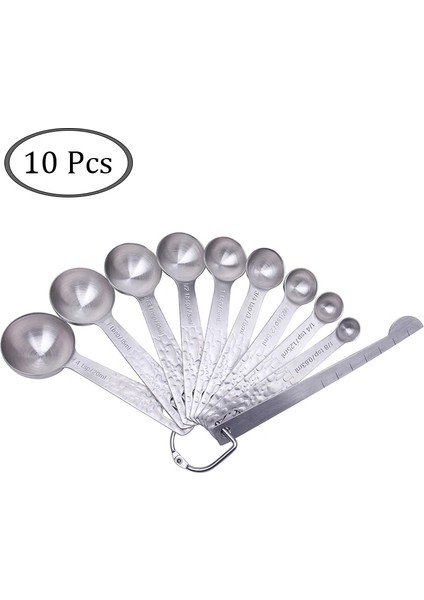 KT289 Stili Ölçme Kaşığı Setleri Paslanmaz Çelik Ölçme Fincan Kahve Çay Baharat Un Yağ Kepçe Ölçü Depolama Araçları (Yurt Dışından)