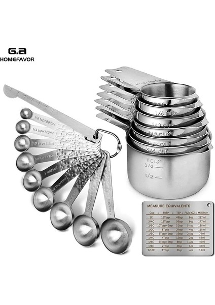 KT289 Stili Ölçme Kaşığı Setleri Paslanmaz Çelik Ölçme Fincan Kahve Çay Baharat Un Yağ Kepçe Ölçü Depolama Araçları (Yurt Dışından) modelleri
