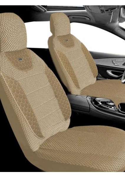 Mazda Rx-8 Uyumlu Arı Desen Oto Koltuk Araba Kılıfı Bej Model