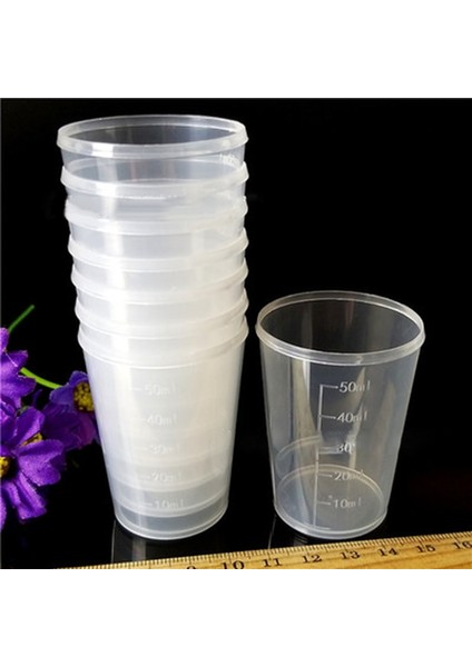50ML Tarzı ml Plastik Dereceli Tıp Için Ölçme Ölçme Ölçme Pişirme Beher Laboratuvarı Ölçme Bardakları (Yurt Dışından) indirimleri