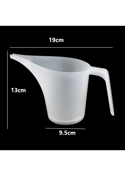 L Ucu Ağız Plastik Ölçme Sürahi Bardak Mezun Pişirme Mutfak Fırın Aracı Su Isıtıcısı Huni Fincan (Yurt Dışından) fırsatları
