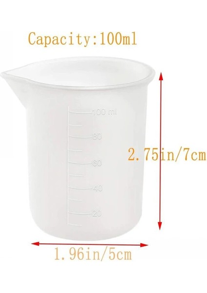 1 Adet 500ML Tarzı Adet ml Şeffaf Plastik Dereceli Ölçme Fincan Şeffaf Karıştırma Kapları Sıvı Saplı Konteyner Yapımı Mutfak Aletleri (Yurt Dışından)
