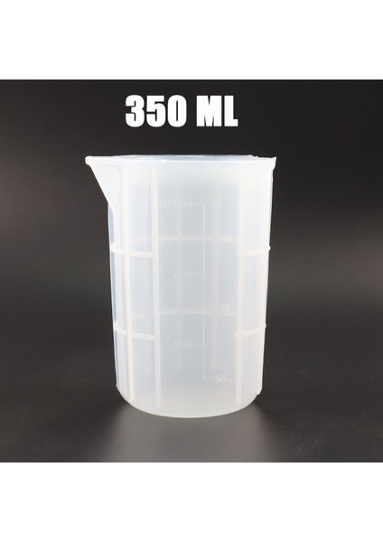 350 ml Stili ml Yapma Aracı Kiti Silikon Ölçme Fincan Damlalık Karıştırma Çubuğu Bölünmüş Bardaklar Uv Epoksi Reçine Kalıp Döküm El Yapımı Yapımı (Yurt Dışından)