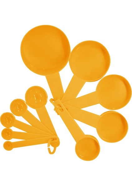 Beyaz Kaşık Stili Et 7color Plastik Ölçme Fincanları Ölçme Kaşıkları Ölçekli Mutfak Pişirme Araçları Kahve Pişirme Için Ölçme Seti Şeker Tuz (Yurt Dışından) fırsatları