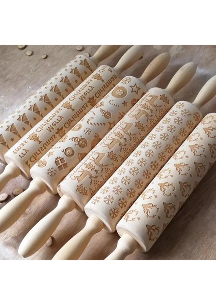 No.10 Tarzı Noel Kabartma Haddeleme Ristmas Kar Tanesi Elk Ahşap Oklava Pişirme Kurabiyeleri Fondan Hamur Oyulmuş Rulo (Yurt Dışından) modelleri