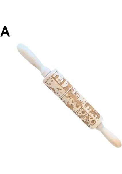 Isa'nın Doğum Günü Tarzı 1 Adet Ahşap Iplik Oklava Bütün Ahşap Desen Pişirme Kek Rulo Pasta Pişirme Çiçek Haddeleme Köfte Sopa Bisküvi Rulo (Yurt Dışından)