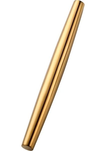 Altın-1 Adet Tarzı 33CM 1 Adet Paslanmaz Çelik Oklava Mutfak Gereçleri Hamur Rulo Fırında Pizza Erişte Kurabiye Köfte Yapışmaz Pişirme Aracı (Yurt Dışından)