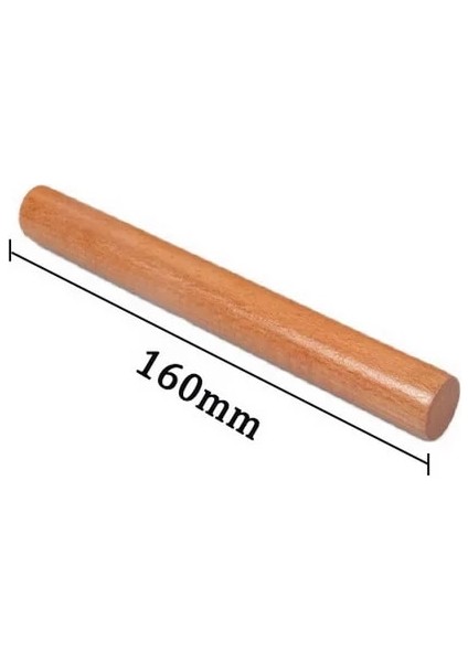 16CMX2.7CM Tarzı cm Yapışmaz Kek Fondan Pasta Ahşap Oklava Kabartmalı Oklava Mutfak Kek Rulo El Sanatları Pişirme Için (Yurt Dışından)