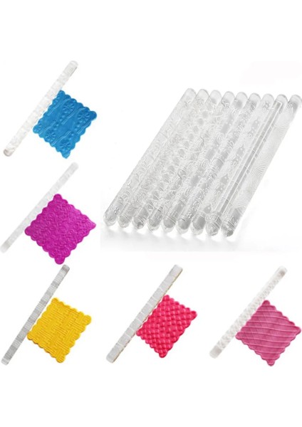 B Tarzı Sıcak Satmak Haddeleme Reaktif Kabartma Akrilik Dayanıklı Oklava Fondan Şeker El Sanatları Kek Pişirme Dekorasyon Aracı (Yurt Dışından) fiyatları