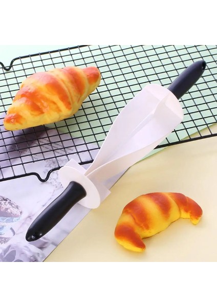 Beyaz Stil Kruvasan Oklava El Yapımı Dıy Kruvasan Kalıp Taşınabilir Mutfak Kolu Ocak Pişirme Aracı (Yurt Dışından) fırsatları