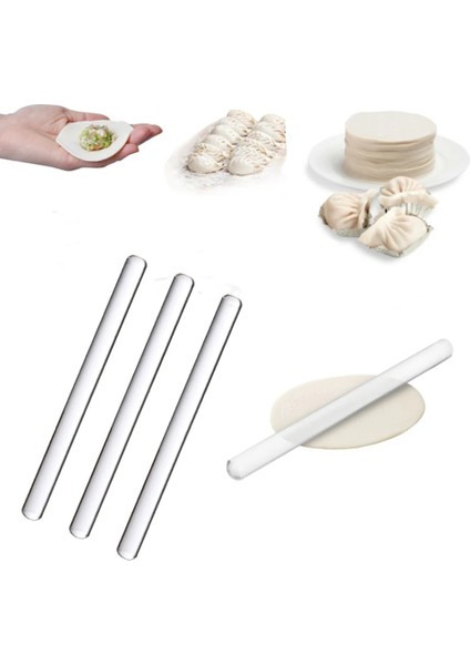 Polimer Kil Pasta Panoları Için Akrilik Haddeleme Kek Araçları Pürüzsüz Yapışmaz Fırında Kurabiye Fondan Silindirler (Yurt Dışından)