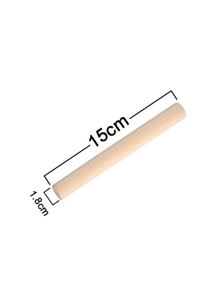 15X1.8CM Tarzı 4 Boyut Ahşap Oklava Makarna Köfte Yapmak Fondan Bisküvi Kek Araçları Pasta Rulo Hamur Rulo Mutfak Pişirme Aksesuarları (Yurt Dışından)