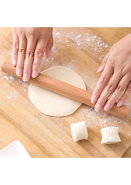 15X1.8CM Tarzı 4 Boyut Ahşap Oklava Makarna Köfte Yapmak Fondan Bisküvi Kek Araçları Pasta Rulo Hamur Rulo Mutfak Pişirme Aksesuarları (Yurt Dışından)