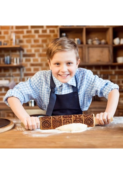 B Tarzı Noel Yuvarlanan Kaya Kar Tanesi Elk Ahşap Yuvarlanan Kabartma Pişirme Kurabiye Bisküvi Fondan Kek Desenli Silindir Droship (Yurt Dışından) fırsatları