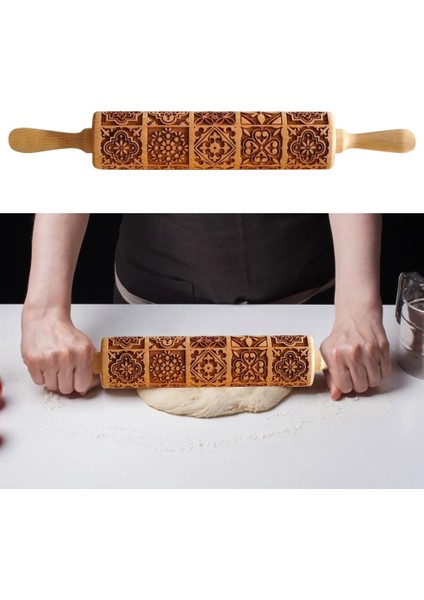 B Tarzı Noel Yuvarlanan Kaya Kar Tanesi Elk Ahşap Yuvarlanan Kabartma Pişirme Kurabiye Bisküvi Fondan Kek Desenli Silindir Droship (Yurt Dışından) indirimleri