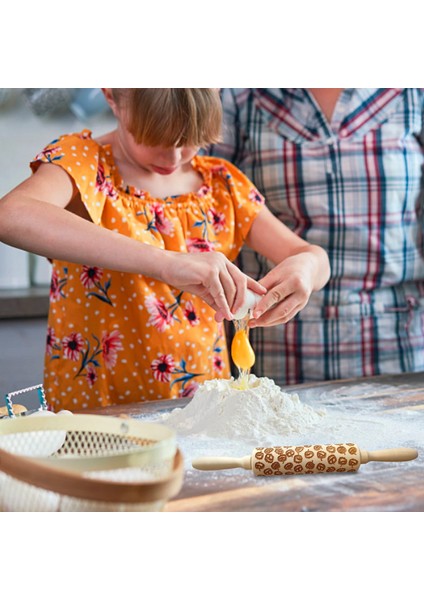 Cadılar Bayramı Oklava, Kabak Kabartma Oklava, 3D Jack O Fener Dekoratif Ro Kabartma Oklava Mutfak Hamur Silindiri (Yurt Dışından) fırsatları