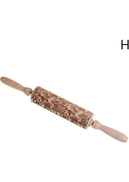 Büyük Kar Tanesi Tarzı 1 Adet Ahşap Iplik Oklava Bütün Ahşap Desen Pişirme Kek Rulo Pasta Pişirme Çiçek Haddeleme Köfte Sopa Bisküvi Rulo (Yurt Dışından)
