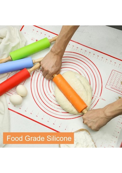 Yeşil-L Tarzı Silikon Oklava Hamur Hamuru Mantı Oklava Bakeware Mutfak Pasta ve Fırın Aksesuarları (Yurt Dışından) indirimleri