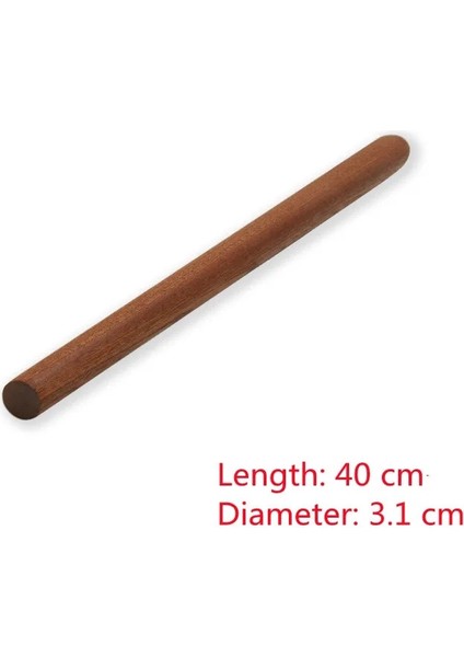 40CM 3.1cm Tarzı Yapışmaz Kek Fondan Pasta Ahşap Oklava Kabartmalı Oklava Mutfak Aksesuarı Kek Rulo El Sanatları Pişirme cm (Yurt Dışından)