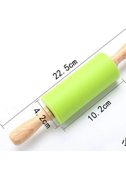 Mavi Stil 1 Adet Yapışmaz Topraklar Ahşap Saplı Silikon Haddeleme Astry Hamur Unu Rulo Ev Mutfak Pişirme Pişirme Aletleri (Yurt Dışından) fırsatları