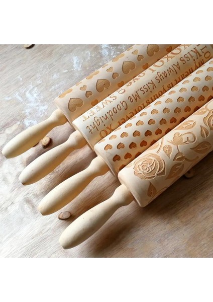 Kalp Tarzı 35CM Kabartma Ahşap Oklava Pişirme Kurabiye Erişte Bisküvi Waffle Oyulmuş Rulo Noel Ren Geyiği Kar Tanesi Paskalya Yumurtası Tavşan (Yurt Dışından) fiyatları