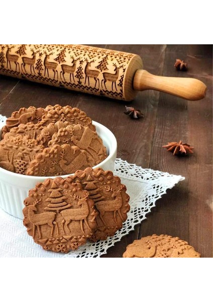 Kalp Tarzı 35CM Kabartma Ahşap Oklava Pişirme Kurabiye Erişte Bisküvi Waffle Oyulmuş Rulo Noel Ren Geyiği Kar Tanesi Paskalya Yumurtası Tavşan (Yurt Dışından) fırsatları