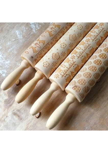 Kalp Tarzı 35CM Kabartma Ahşap Oklava Pişirme Kurabiye Erişte Bisküvi Waffle Oyulmuş Rulo Noel Ren Geyiği Kar Tanesi Paskalya Yumurtası Tavşan (Yurt Dışından) indirimleri