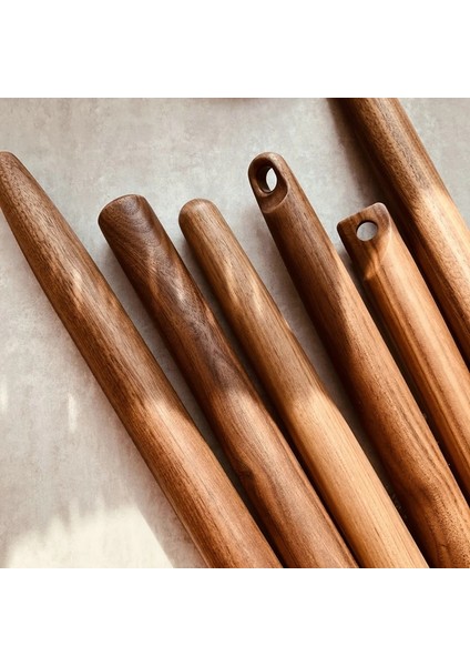 36 Cm'lik Bir Stil Hamur Için Doğal Ceviz Oklava Ahşap Rulo Pasta Rulo Mutfak Aksesuarları Kek Pizza Araçları (Yurt Dışından) indirimleri