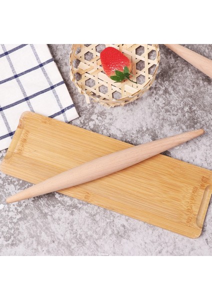 30CM Tarzı 30CM cm Oklava Ahşap Fondan Kek Hamur Rulo Yapışmaz Pişirme Aracı Alet Makarna Hamur Hamuru Cilt Makinesi Çift Ucu (Yurt Dışından)