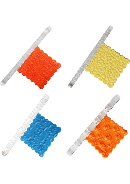 No.15 Tarzı Dokulu Kabartma Oklava Fondan Kek Rulo Bakeware Araçları Dekorasyon Pasta Araçları Fincan Üst Yapışmaz Oklava (Yurt Dışından) modelleri