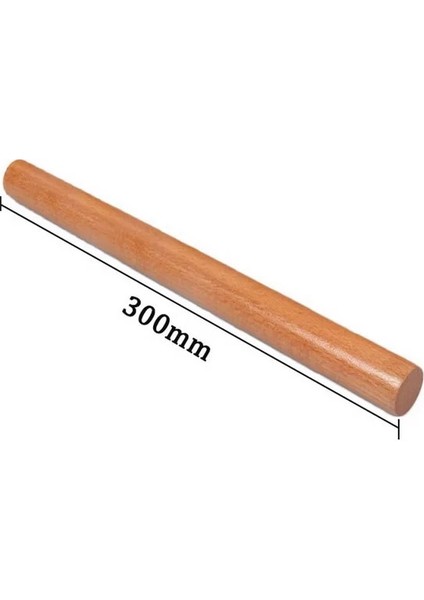 30CMX2.7CM Tarzı cm Yapışmaz Kek Fondan Pasta Ahşap Oklava Kabartmalı Oklava Mutfak Kek Rulo El Sanatları Pişirme Için (Yurt Dışından)