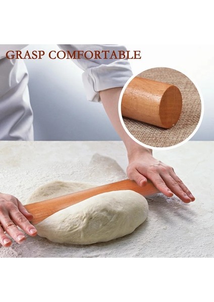 30CMX2.7CM Tarzı cm Yapışmaz Kek Fondan Pasta Ahşap Oklava Kabartmalı Oklava Mutfak Kek Rulo El Sanatları Pişirme Için (Yurt Dışından) modelleri