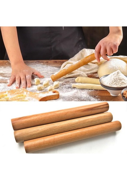 30CMX2.7CM Tarzı cm Yapışmaz Kek Fondan Pasta Ahşap Oklava Kabartmalı Oklava Mutfak Kek Rulo El Sanatları Pişirme Için (Yurt Dışından) fırsatları