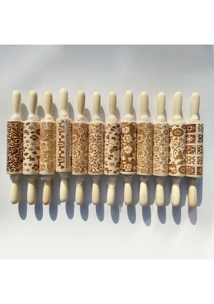 S-Eşkenar Dörtgen Stili Ahşap Kabartmalı Oklava Oyulmuş Kabartma Oklava ile Noel Kar Tanesi Çiçek Desenli Pişirme Fondan Kurabiye (Yurt Dışından) fiyatları