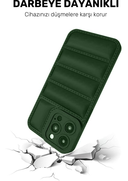 iPhone 15 Pro Uyumlu Airbag Puffer Modeli Darbeye Dayanıklı Silikon Şişme Kılıf fırsatları