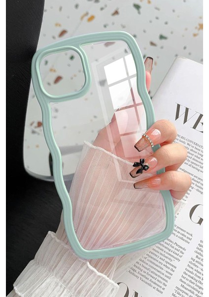 iPhone 15 Pro Max Uyumlu Dalgalı Çerçeveli Darbeye Dayanıklı Silikon Telefon Kılıfı fiyatları